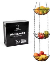 Chefarone 3-Tier Hanging Fruit Vegetable Basket Kitchen Storage Organizer Rack