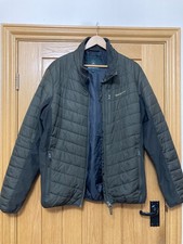 MENS XL DARK OLIVE GREEN QUILTED MOOR PADDED JACKET WITH SOFTSHELL, DEERHUNTER