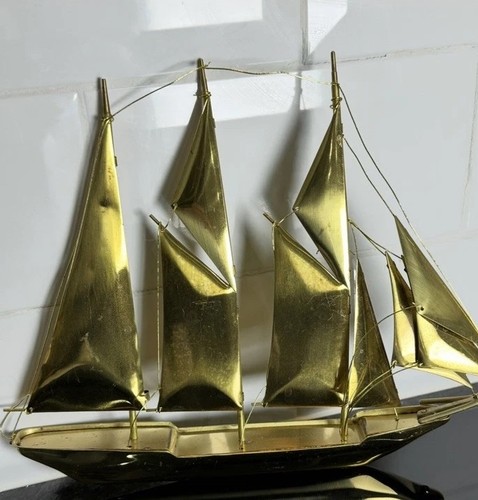 Vintage brass sailing - vintage,