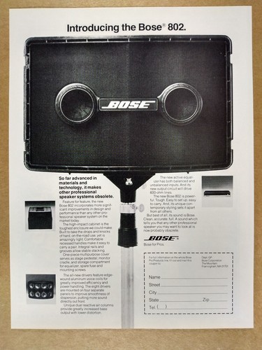 1978 bose 802 speaker - bose,