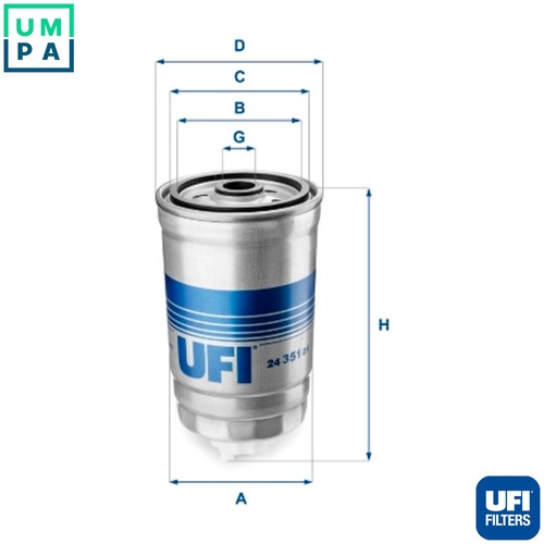 Fuel filter 351 for alfa - filter,