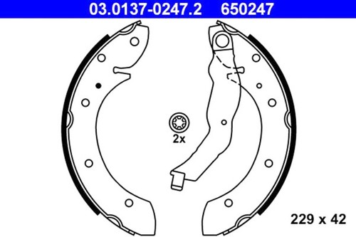 Brake shoe set - brake,