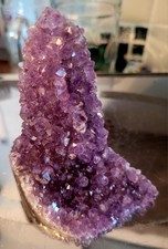 Natural Amethyst Druze Geode Quartz Crystal Cluster Reiki 270g NM99