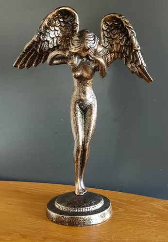 Heavy cast iron angel - cast,