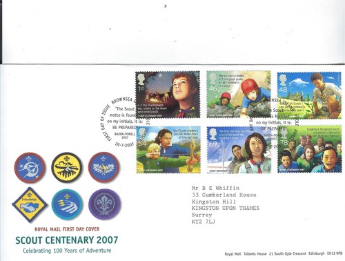 2007 scout centenary fdc - 2007,