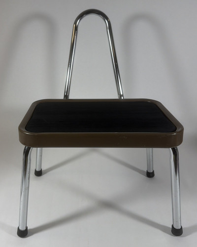 Vtg retro one step stool - stool, mcm