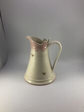 Pitcher Gabrielle Miller Design Pink White And Rose Accent 56 Ounces