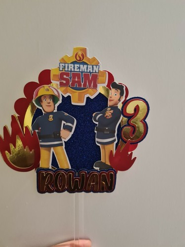 Fireman sam inspired cake - sam,