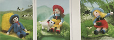 KNITTING PATTERN Jean Greenhowe Knit a nursery rhyme Miss Muffet Boy Blue 3 toys