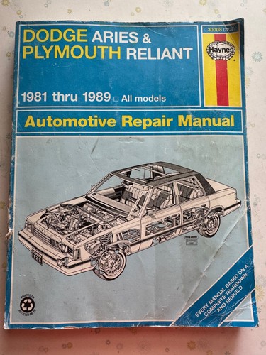 Haynes 30008 dodge aries - 30008, &