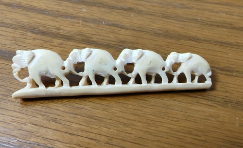 Small vintage carved celluloid - vintage,