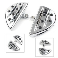2x Chrome Motorcycle Footrest