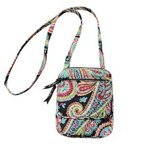 Vera Bradley Mini Hipster Crossbody Bag Parisian Paisley Quilted Cotton Retired