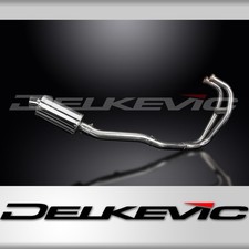 KAWASAKI GPZ500S  FULL 2-1 EXHAUST SYSTEM 225mm STAINLESS OVAL SILENCER 