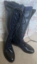 Hush Puppies Rudy Boots 38 Navy Barely Worn Fleece Lined