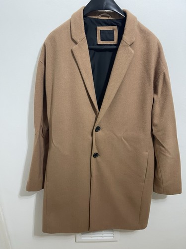 Asos mens camel long - mens, peacoat