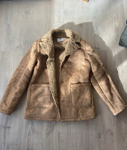 Topman brown faux fur - topman,
