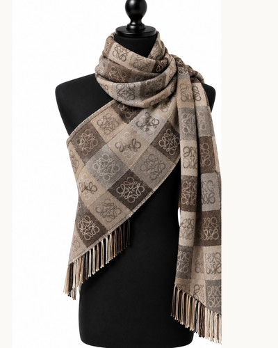 Loewe anagram scarf wool - anagram, &