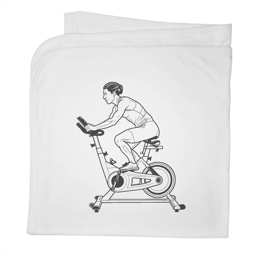 Spin bike baby blanket - blanket,