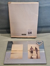 Impressions By Juliana Love Mirror Metal Heart & Crystals Double Photo Frame GC