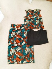 Ladies  Floral Lace Three Part Suit Per Una - Size 14