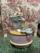 Beatrice Potter Tailer Mouse of Gloucester Musical Figure By Schmidt Vintage