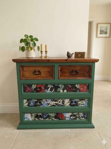 Upcycled solid pine chest - pine,