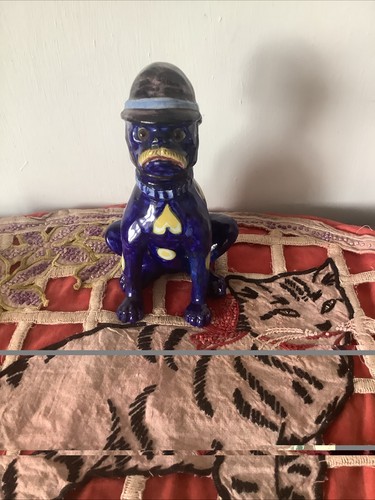 Mosanic dog police - dog, helmet