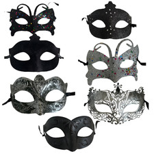 Mask Halloween Venetian Eye Masks Masquerade Fancy Dress Cosplay Role Play UK