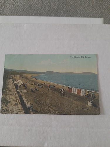 Old postcard the beach - the, beach,
