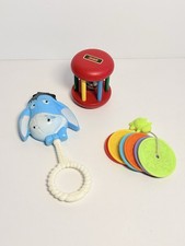 Vintage Lot Of 3 Baby Rattles