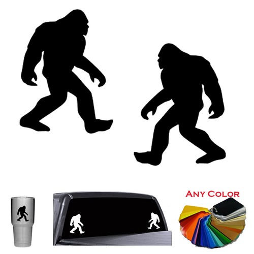 Bigfoot sasquatch decal - sasquatch, set