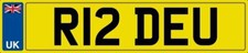 RUDE RIDE YOU NUMBER PLATE R12