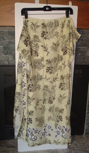 Thai sarong wrap skirt - skirt, butter