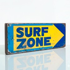 Surf zone sign vintage - surf, beach