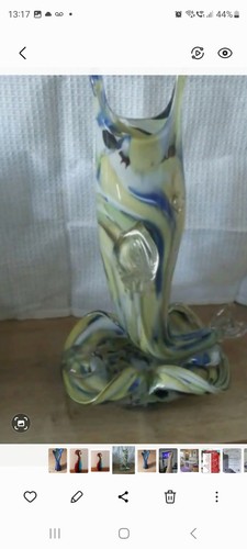 Murano fish vase - murano,