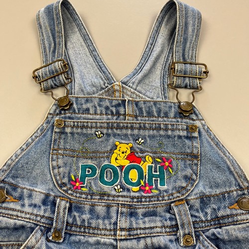 Disney pooh denim overalls - denim,