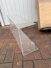 CLEAR ACRYLIC SNEEZE SCREEN FOOD GUARD CAKE DISPLAY SCREEN 750MM LONG 5MM THICK