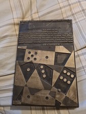 Vintage Letter Press Printing Block Pub Pleasures No 1 With Dominios 