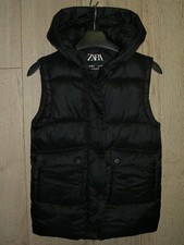 Zara girls black padded - padded, long