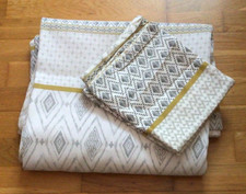 John Lewis Fusion Nisha Stripe Duvet Cover Set – DOUBLE – Yellow