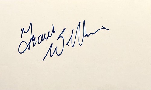 Frank williams autograph - williams,