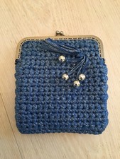 blue handbag for women used