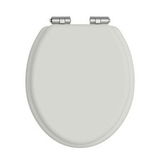 Heritage Chantilly Toilet Seat with Soft Close Chrome Hinges
