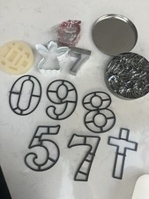 Baking Cake sugarcraft decorating items - Lego mould, numbers, letters shapes