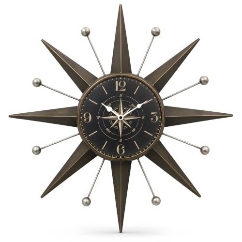 Aorotoe starburst wall clock - starburst,