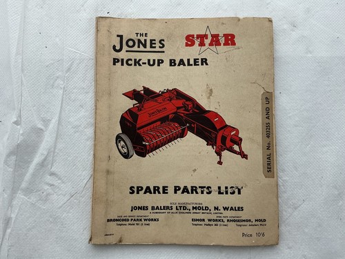 Jones star pick - baler, spare