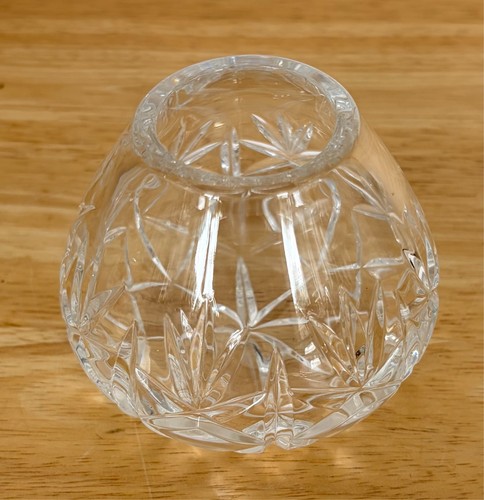 Vintage crystal rose posy vase - crystal,