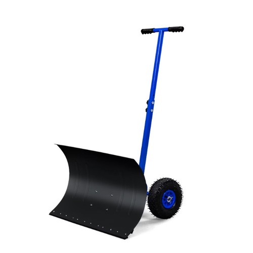 Snow shovel with - with, wheels
