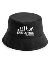 Evolution Of Bowling Bucket Hat Crown Green Birthday Gift For Men & Ladies